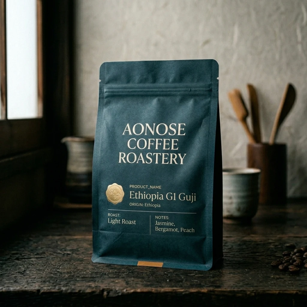 Aonose Blend のコーヒーパッケージ